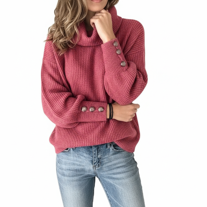 Women's Lapel Pullover Knit Sweater