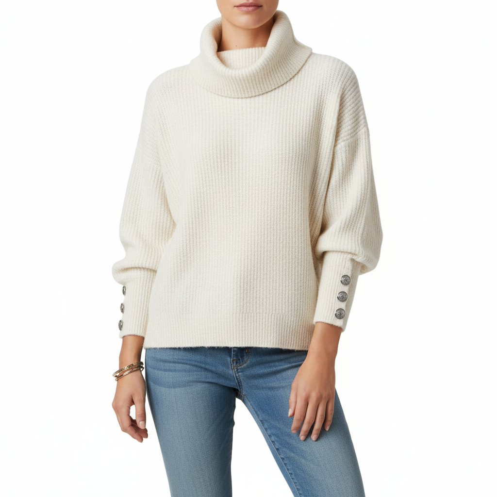 Women's Lapel Pullover Knit Sweater