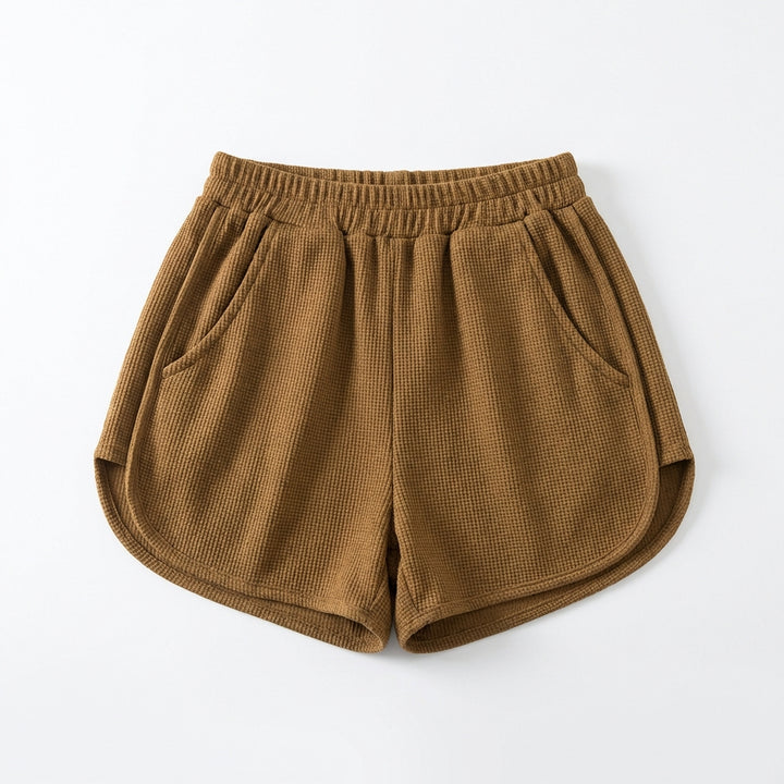Waffle Sweatpants Shorts For Women