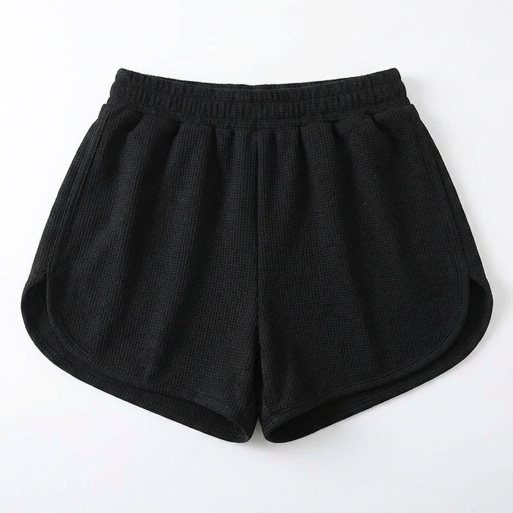 Waffle Sweatpants Shorts For Women