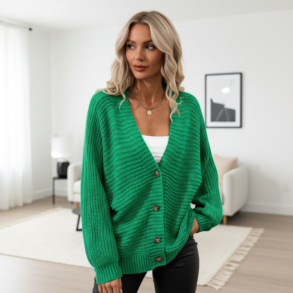 Women's Knitted Cardigan Loose Sweater