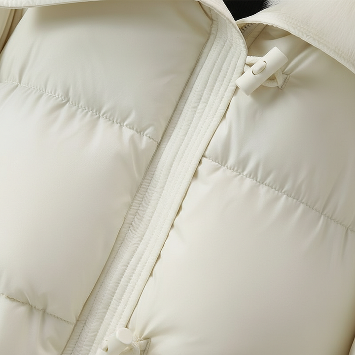 Down Cotton-padded Jacket Women's Short Fur Collar Thickened Coat Winter Clothing