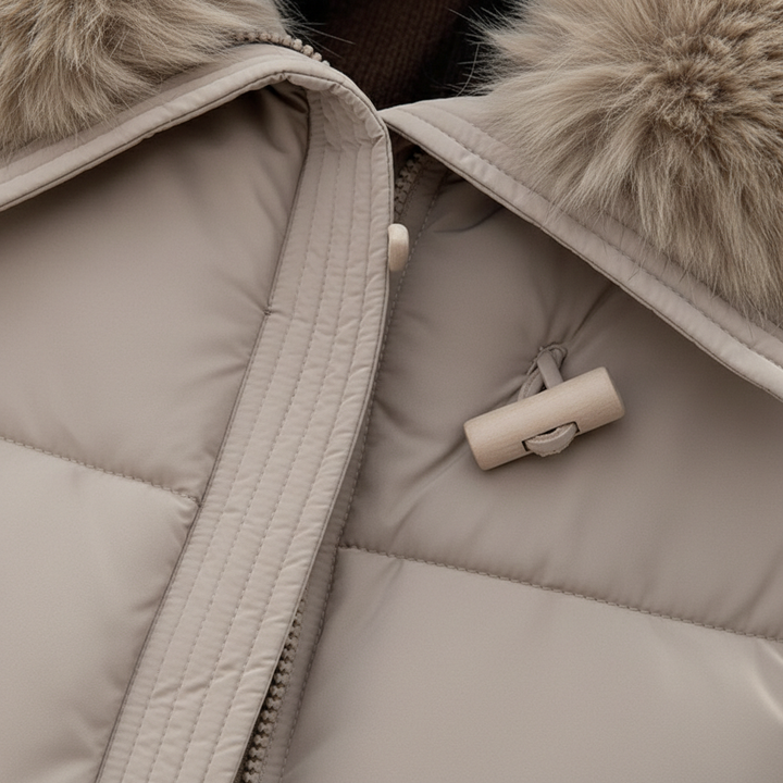 Down Cotton-padded Jacket Women's Short Fur Collar Thickened Coat Winter Clothing