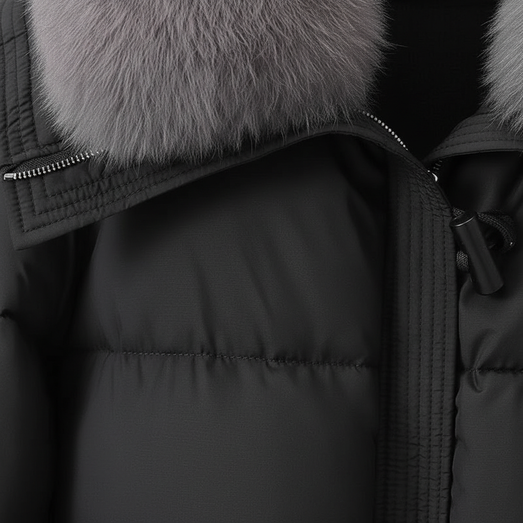Down Cotton-padded Jacket Women's Short Fur Collar Thickened Coat Winter Clothing