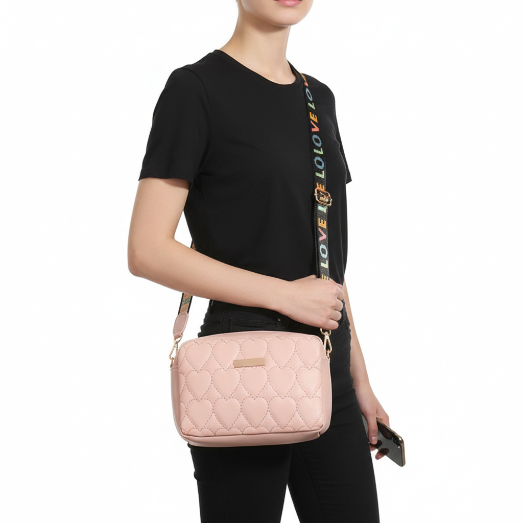 All-matching Casual Heart-shaped Embroidered Bag