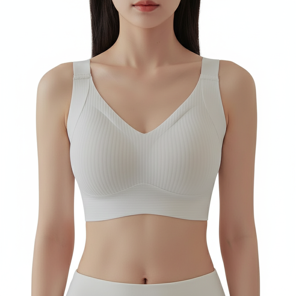 Cherie Bloom Seamless Wireless Bra – Breathable Full Support Comfort Bra