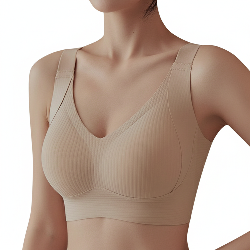 Cherie Bloom Seamless Wireless Bra – Breathable Full Support Comfort Bra