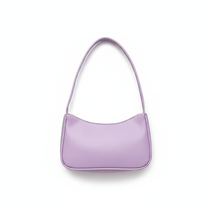 Minimalist PU Leather Underarm Shoulder Bag – Women’s Fashion Baguette Handbag
