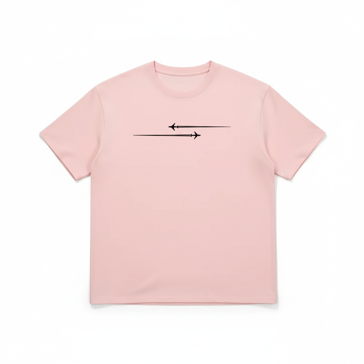Pattern Printed Comfortable Sports Round Neck T-shirt