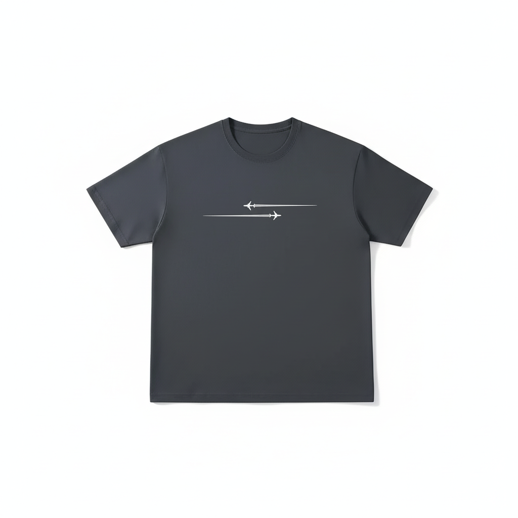 Pattern Printed Comfortable Sports Round Neck T-shirt