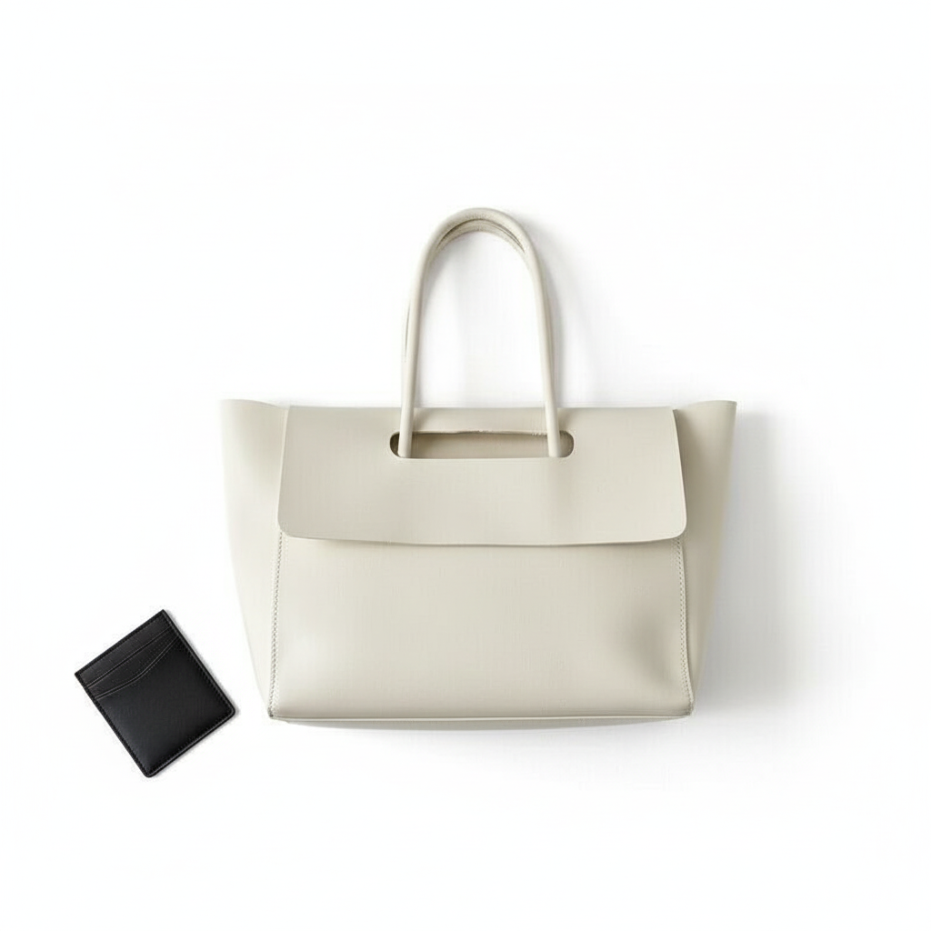 Elegant PU Leather Top Handle Tote Bag – Women’s Large Capacity Shoulder Handbag