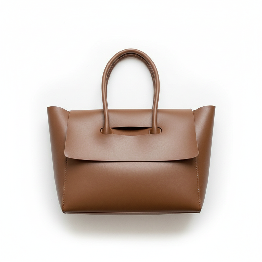 Elegant PU Leather Top Handle Tote Bag – Women’s Large Capacity Shoulder Handbag
