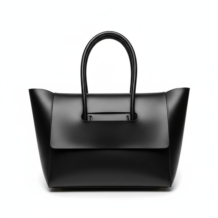 Elegant PU Leather Top Handle Tote Bag – Women’s Large Capacity Shoulder Handbag