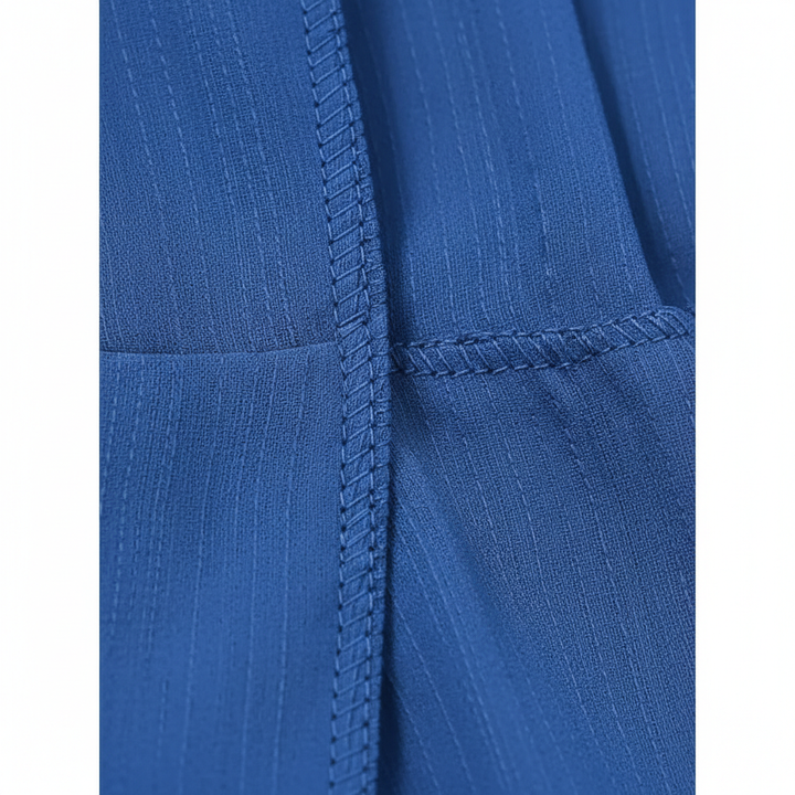 Batwing Sleeve V-neck Dress Summer Pure Color Tied Irregular Long Dresses Womens Clothing