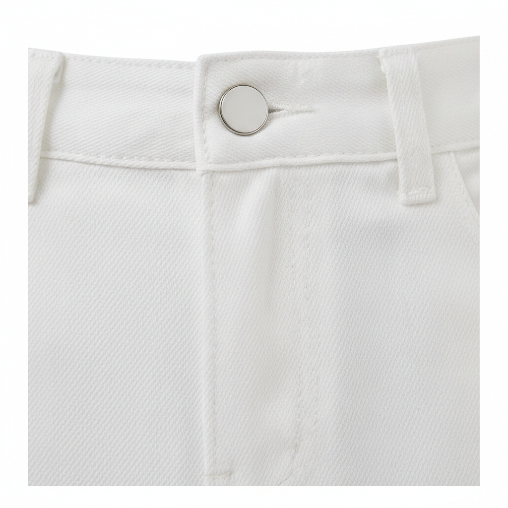 Washed Fashion Straight Jeans Women's Mid Waist