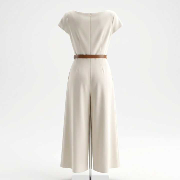 European And American Elegant Style Satin Jumpsuit