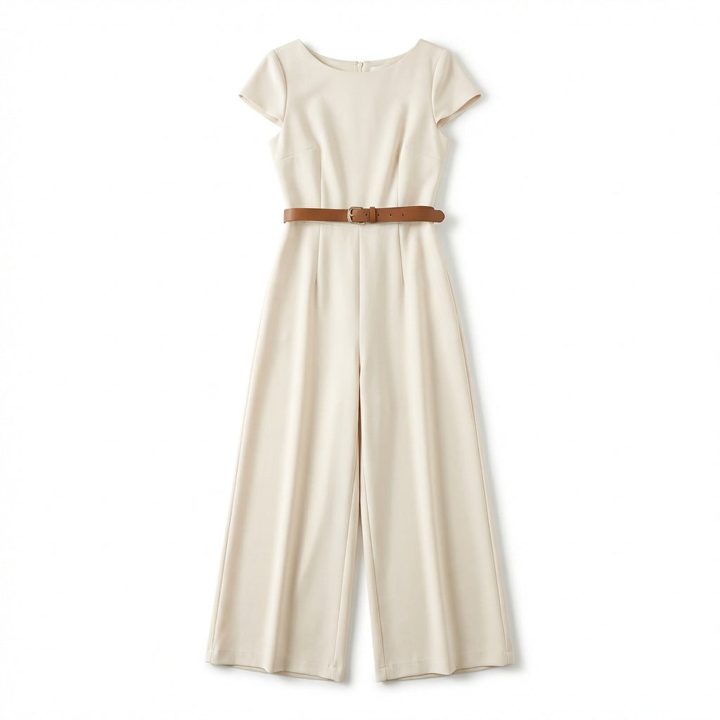 European And American Elegant Style Satin Jumpsuit