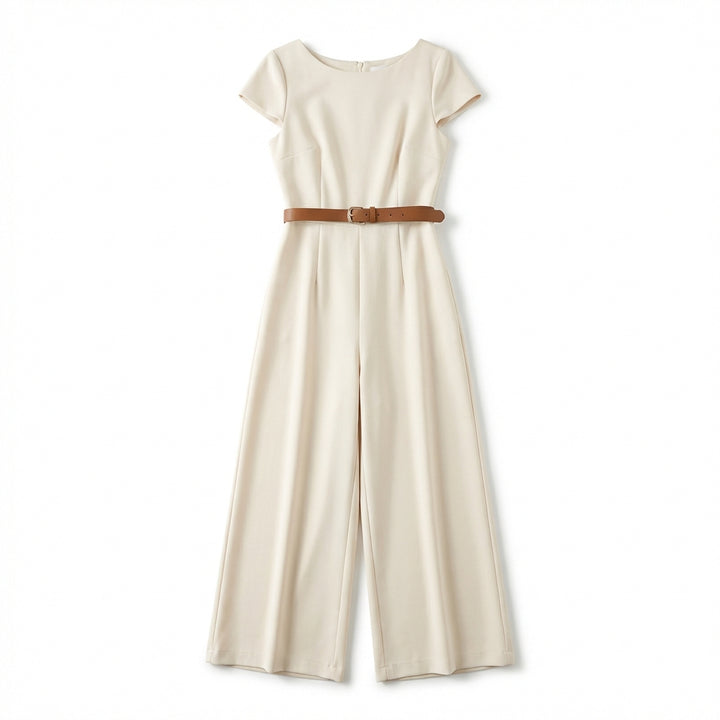 European And American Elegant Style Satin Jumpsuit