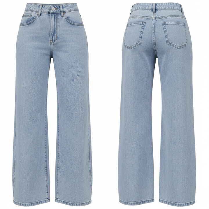 Sweet And Spicy Style High Waist Straight Jeans