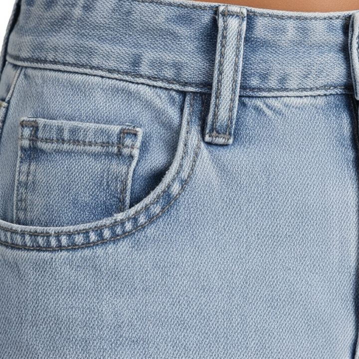 Sweet And Spicy Style High Waist Straight Jeans
