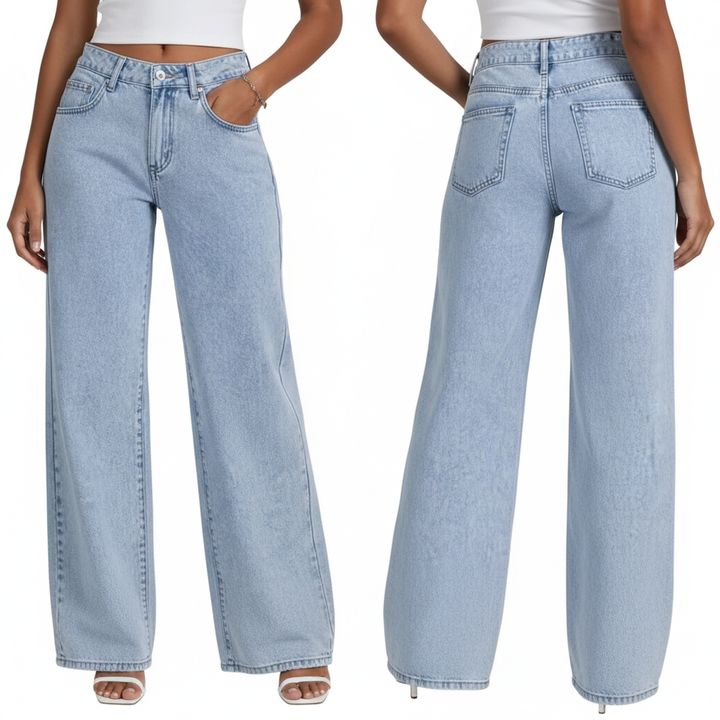 Sweet And Spicy Style High Waist Straight Jeans
