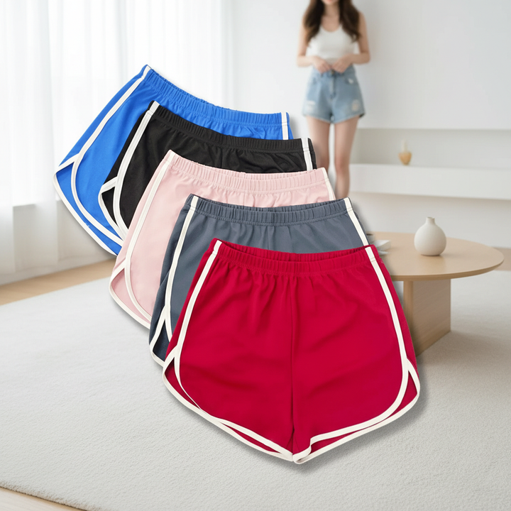 High Waist Drawstring Lounge Shorts Summer Casual Loose Fit Cotton Shorts For Women