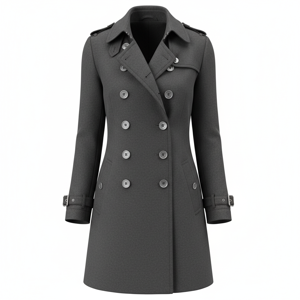 Streetwear Women Jackets Lined Double-breasted Ladies Loose Wool Overcoat Elegant Lapel Solid Pocketed Coats For Autumn Winter