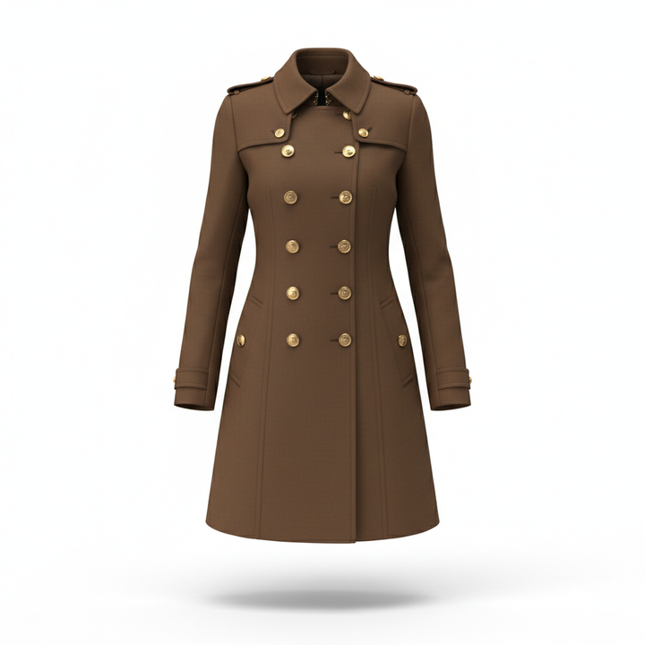 Streetwear Women Jackets Lined Double-breasted Ladies Loose Wool Overcoat Elegant Lapel Solid Pocketed Coats For Autumn Winter