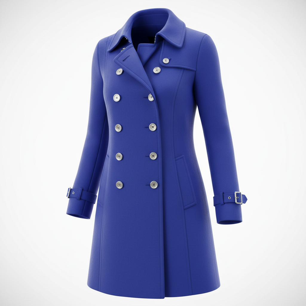 Streetwear Women Jackets Lined Double-breasted Ladies Loose Wool Overcoat Elegant Lapel Solid Pocketed Coats For Autumn Winter