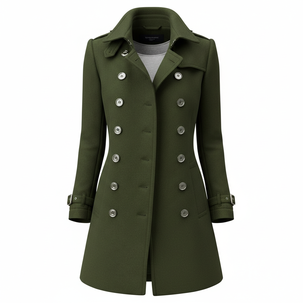 Streetwear Women Jackets Lined Double-breasted Ladies Loose Wool Overcoat Elegant Lapel Solid Pocketed Coats For Autumn Winter