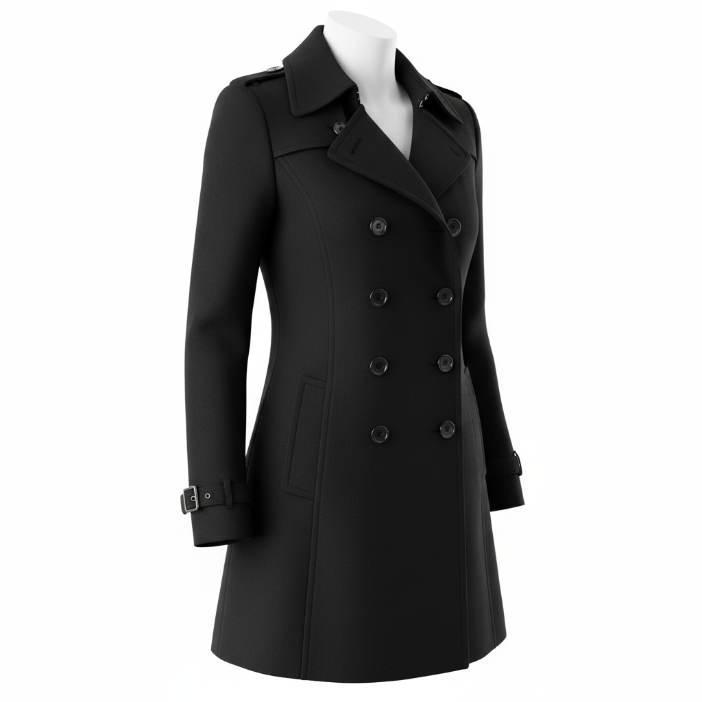Streetwear Women Jackets Lined Double-breasted Ladies Loose Wool Overcoat Elegant Lapel Solid Pocketed Coats For Autumn Winter