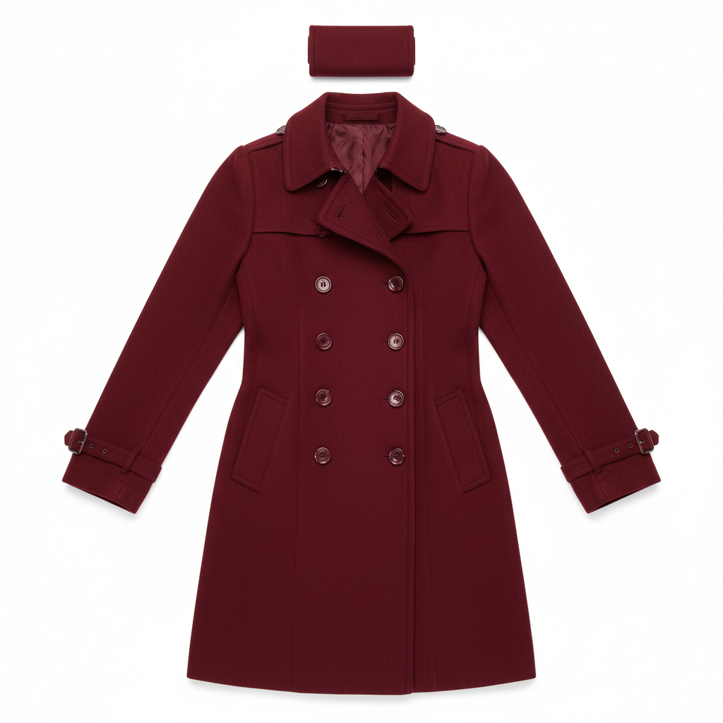 Streetwear Women Jackets Lined Double-breasted Ladies Loose Wool Overcoat Elegant Lapel Solid Pocketed Coats For Autumn Winter