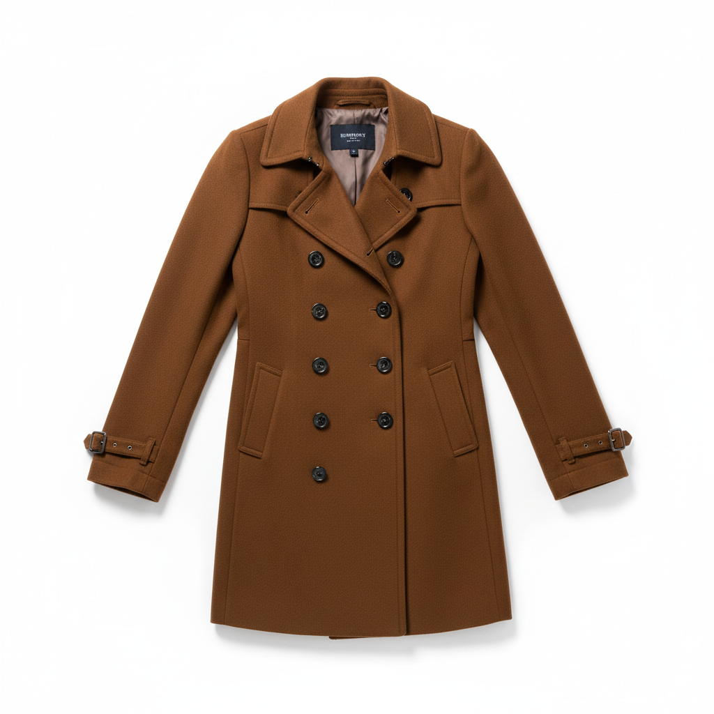 Streetwear Women Jackets Lined Double-breasted Ladies Loose Wool Overcoat Elegant Lapel Solid Pocketed Coats For Autumn Winter