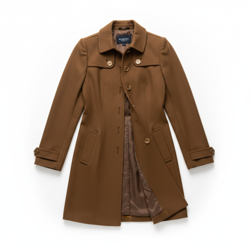 Streetwear Women Jackets Lined Double-breasted Ladies Loose Wool Overcoat Elegant Lapel Solid Pocketed Coats For Autumn Winter