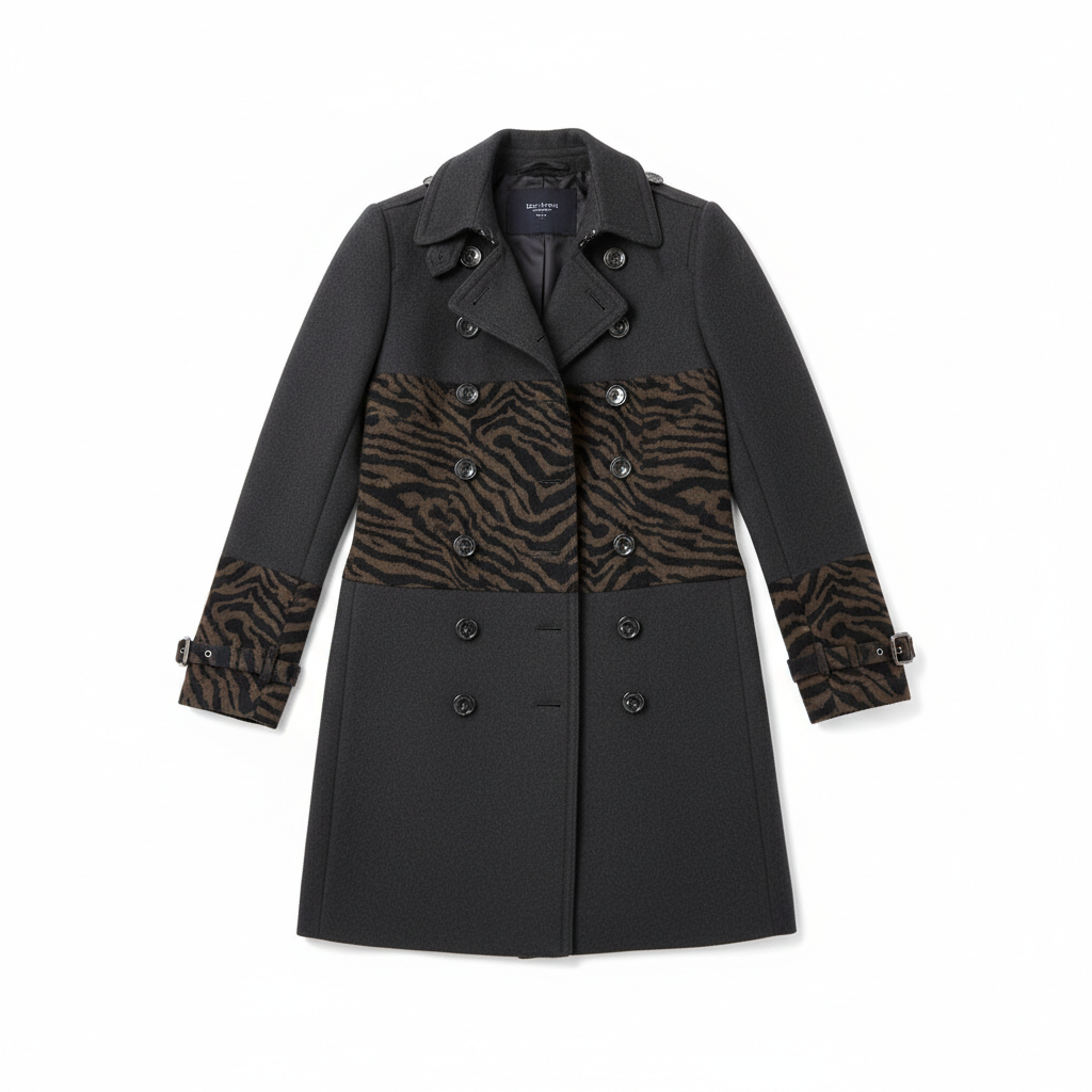 Streetwear Women Jackets Lined Double-breasted Ladies Loose Wool Overcoat Elegant Lapel Solid Pocketed Coats For Autumn Winter