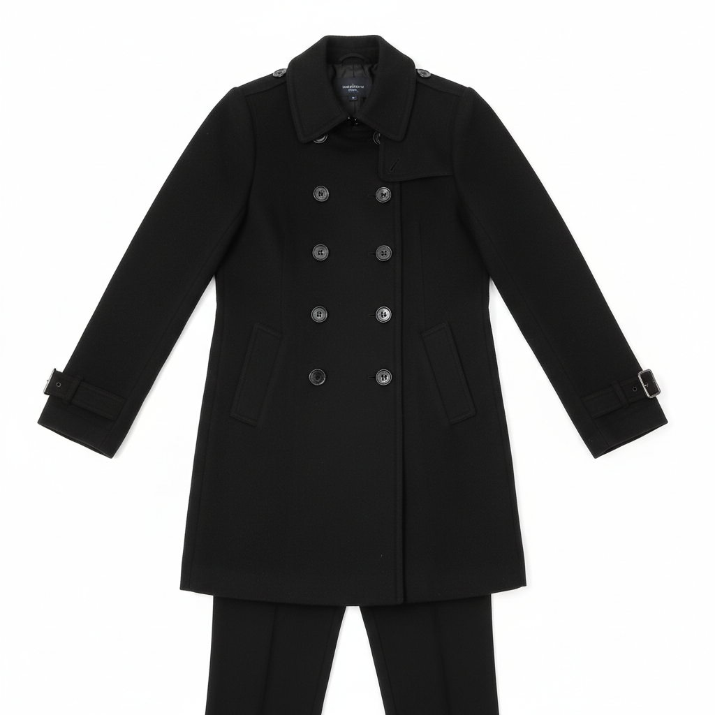 Streetwear Women Jackets Lined Double-breasted Ladies Loose Wool Overcoat Elegant Lapel Solid Pocketed Coats For Autumn Winter