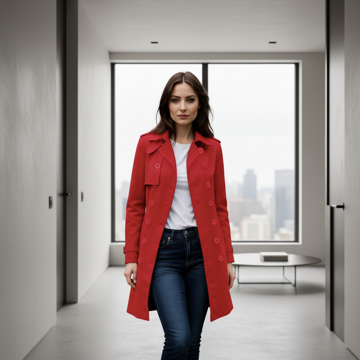 Streetwear Women Jackets Lined Double-breasted Ladies Loose Wool Overcoat Elegant Lapel Solid Pocketed Coats For Autumn Winter