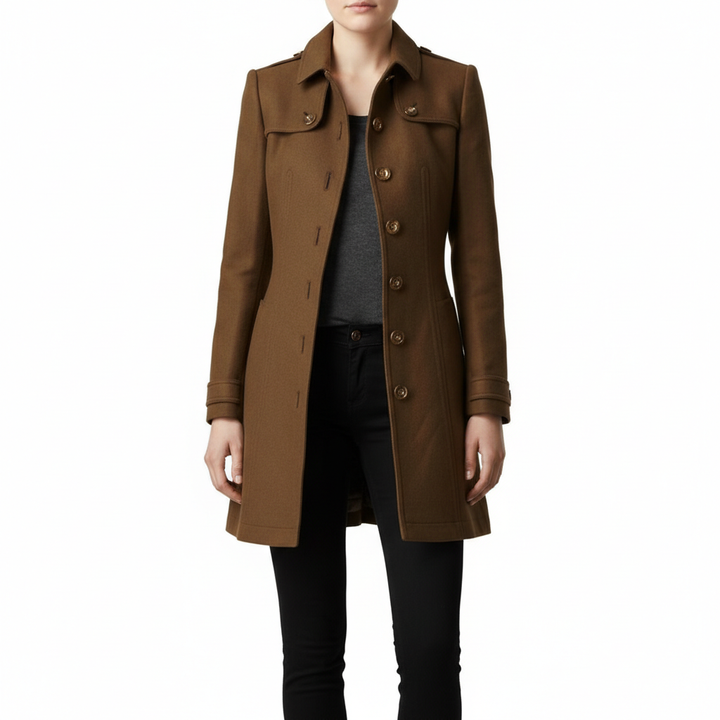 Streetwear Women Jackets Lined Double-breasted Ladies Loose Wool Overcoat Elegant Lapel Solid Pocketed Coats For Autumn Winter