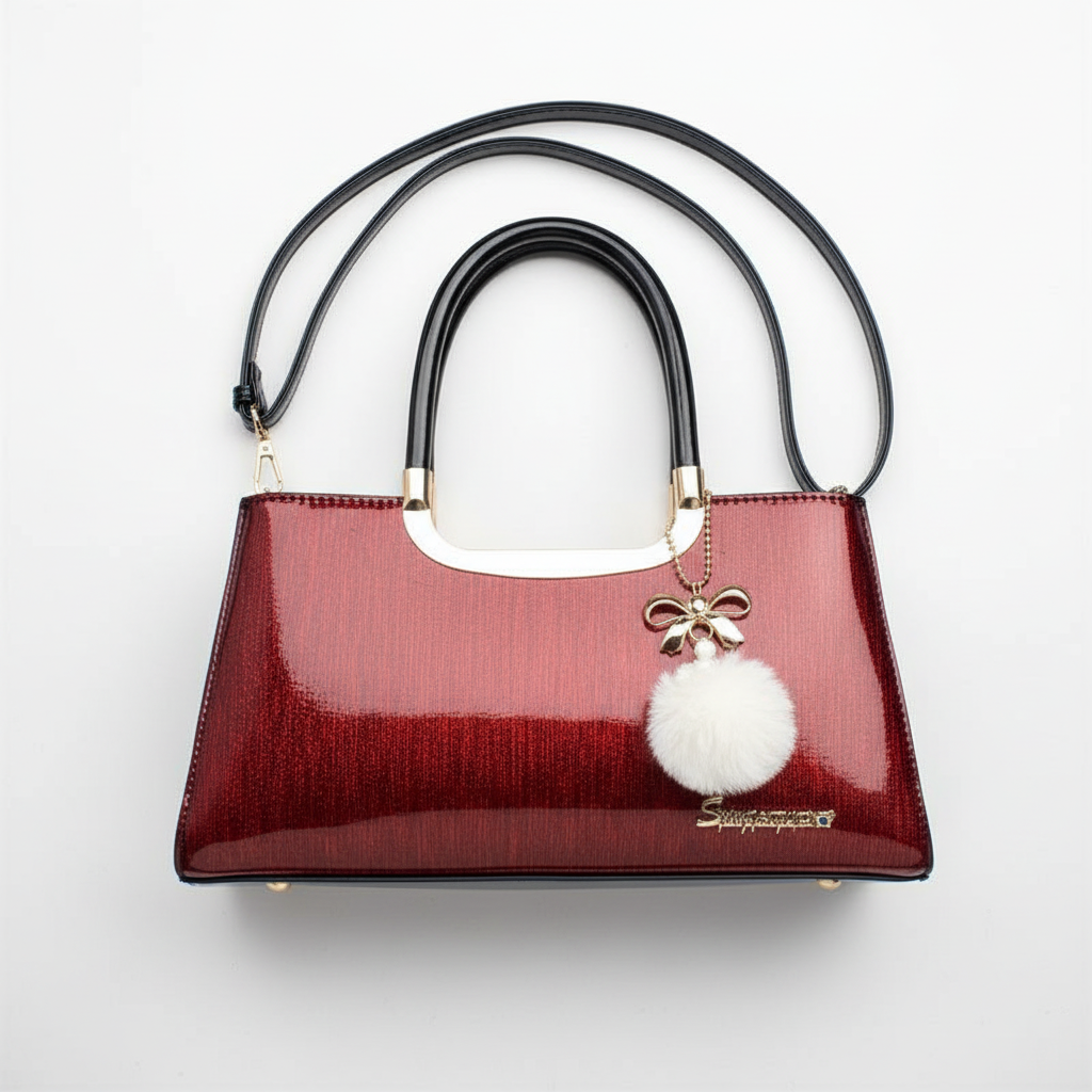 Elegant PU Leather Women’s Handbag – Fashion Top Handle Shoulder & Crossbody Bag