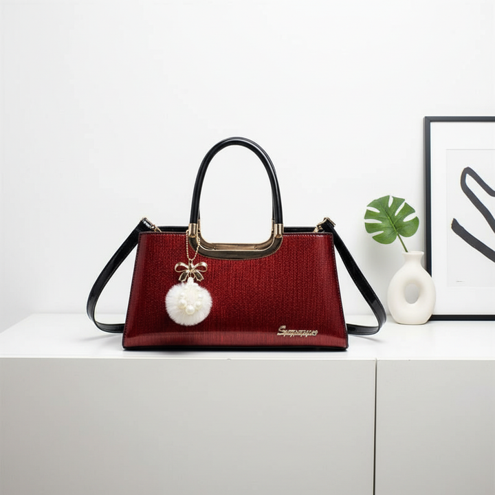 Elegant PU Leather Women’s Handbag – Fashion Top Handle Shoulder & Crossbody Bag