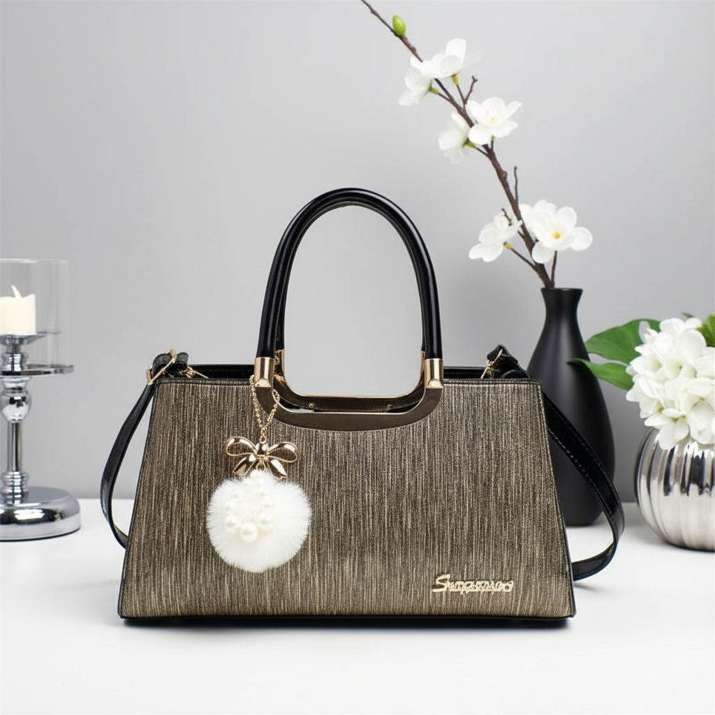 Elegant PU Leather Women’s Handbag – Fashion Top Handle Shoulder & Crossbody Bag