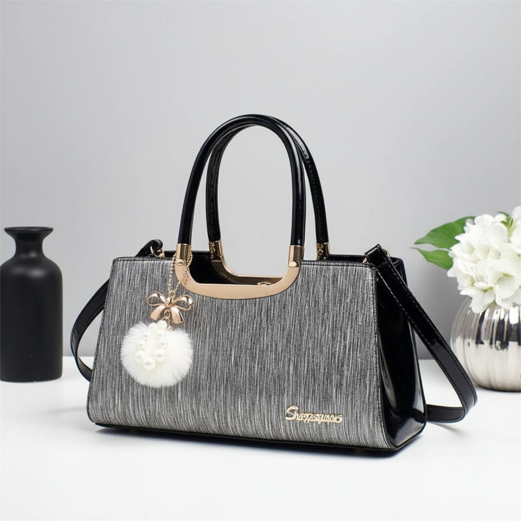 Elegant PU Leather Women’s Handbag – Fashion Top Handle Shoulder & Crossbody Bag