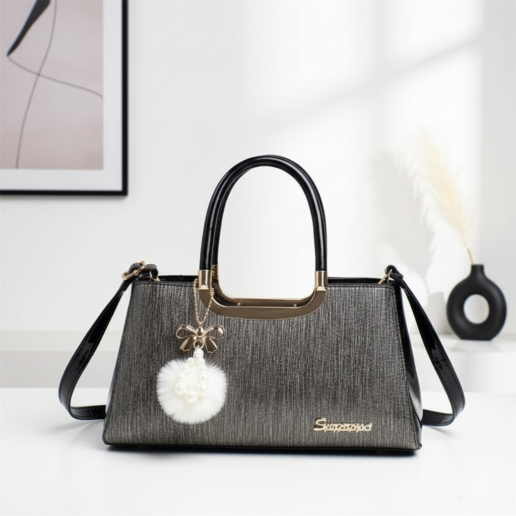 Elegant PU Leather Women’s Handbag – Fashion Top Handle Shoulder & Crossbody Bag