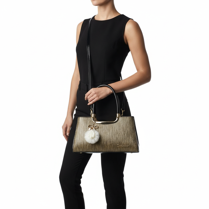 Elegant PU Leather Women’s Handbag – Fashion Top Handle Shoulder & Crossbody Bag