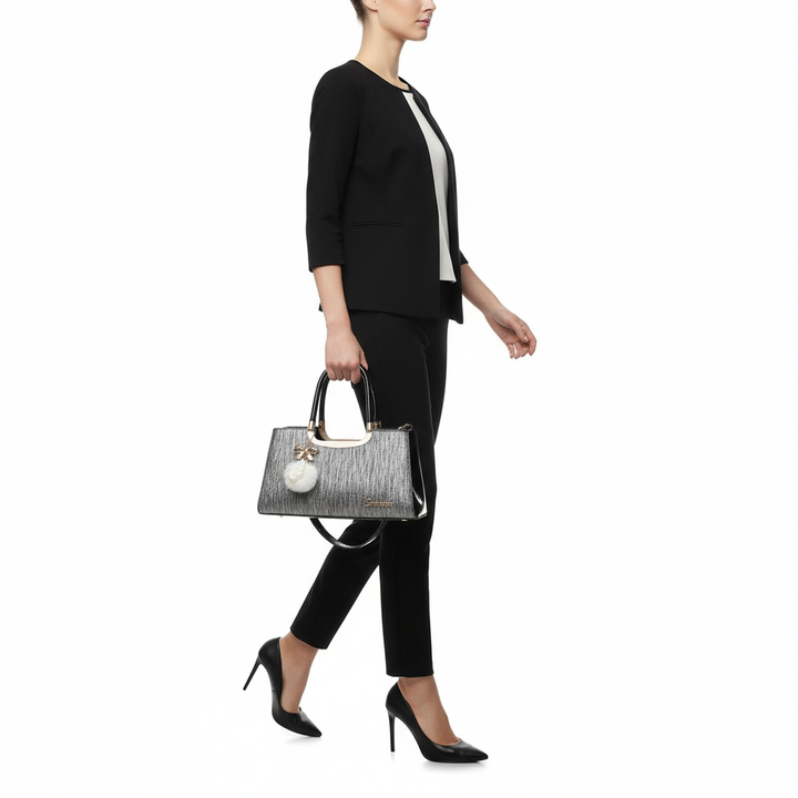 Elegant PU Leather Women’s Handbag – Fashion Top Handle Shoulder & Crossbody Bag