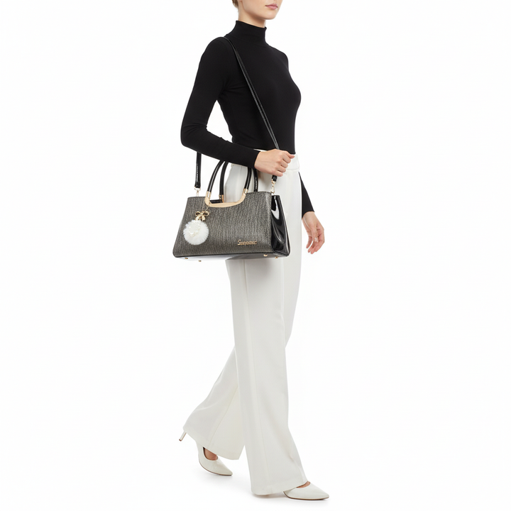 Elegant PU Leather Women’s Handbag – Fashion Top Handle Shoulder & Crossbody Bag