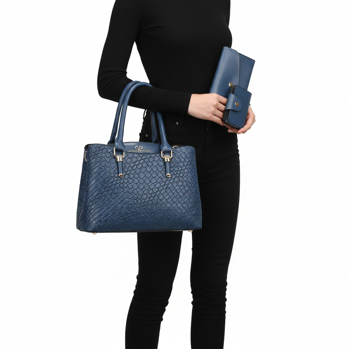Woven Texture Three-piece Set Large Capacity One Shoulder Combination Bags