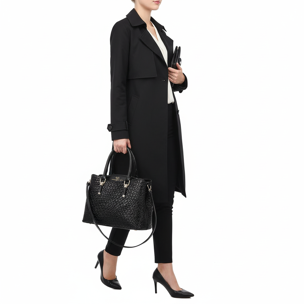 Woven Texture Three-piece Set Large Capacity One Shoulder Combination Bags