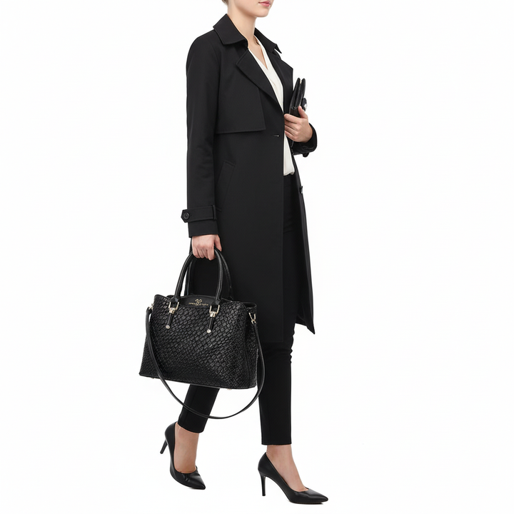 Woven Texture Three-piece Set Large Capacity One Shoulder Combination Bags