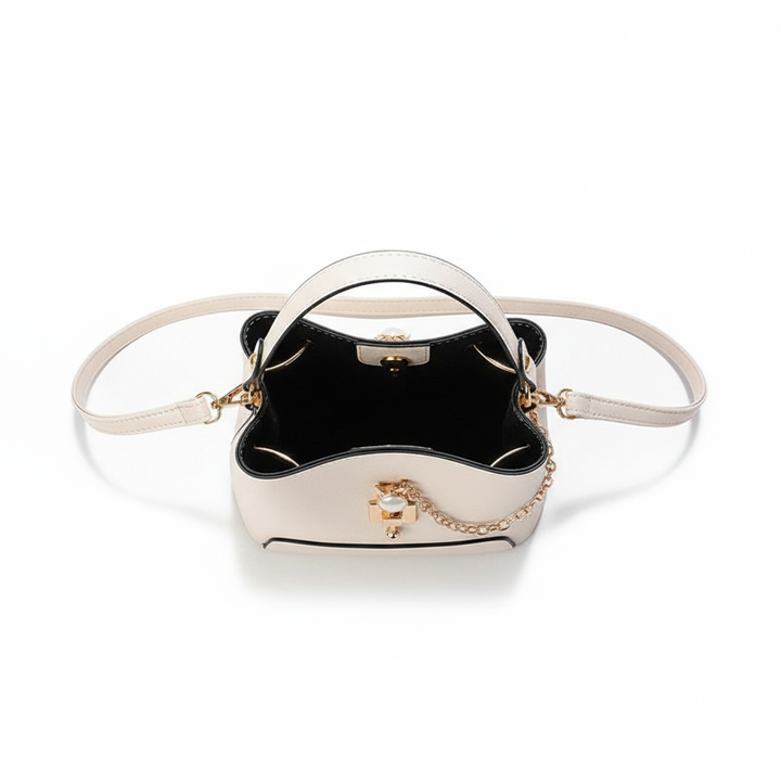 Fashion PU Leather Bucket Handbag – Women’s Top Handle Shoulder & Crossbody Bag